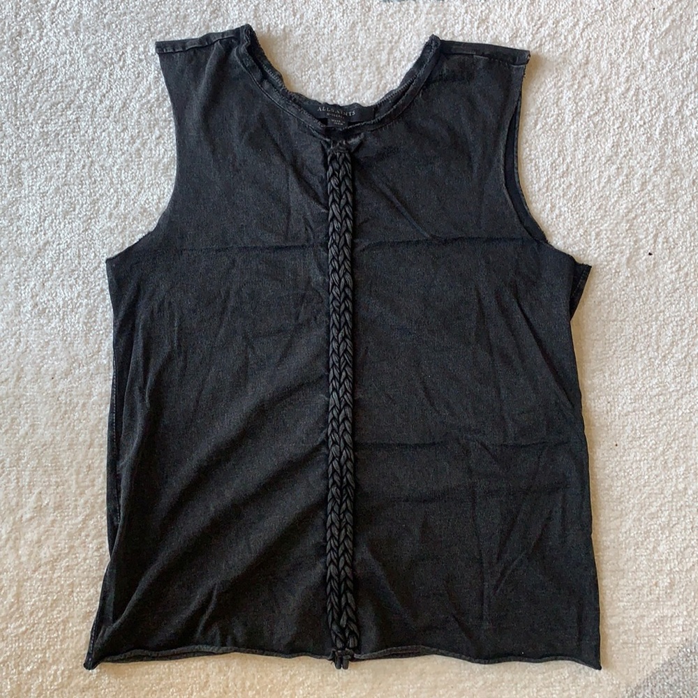 All Saints Braided Slash Back Tank